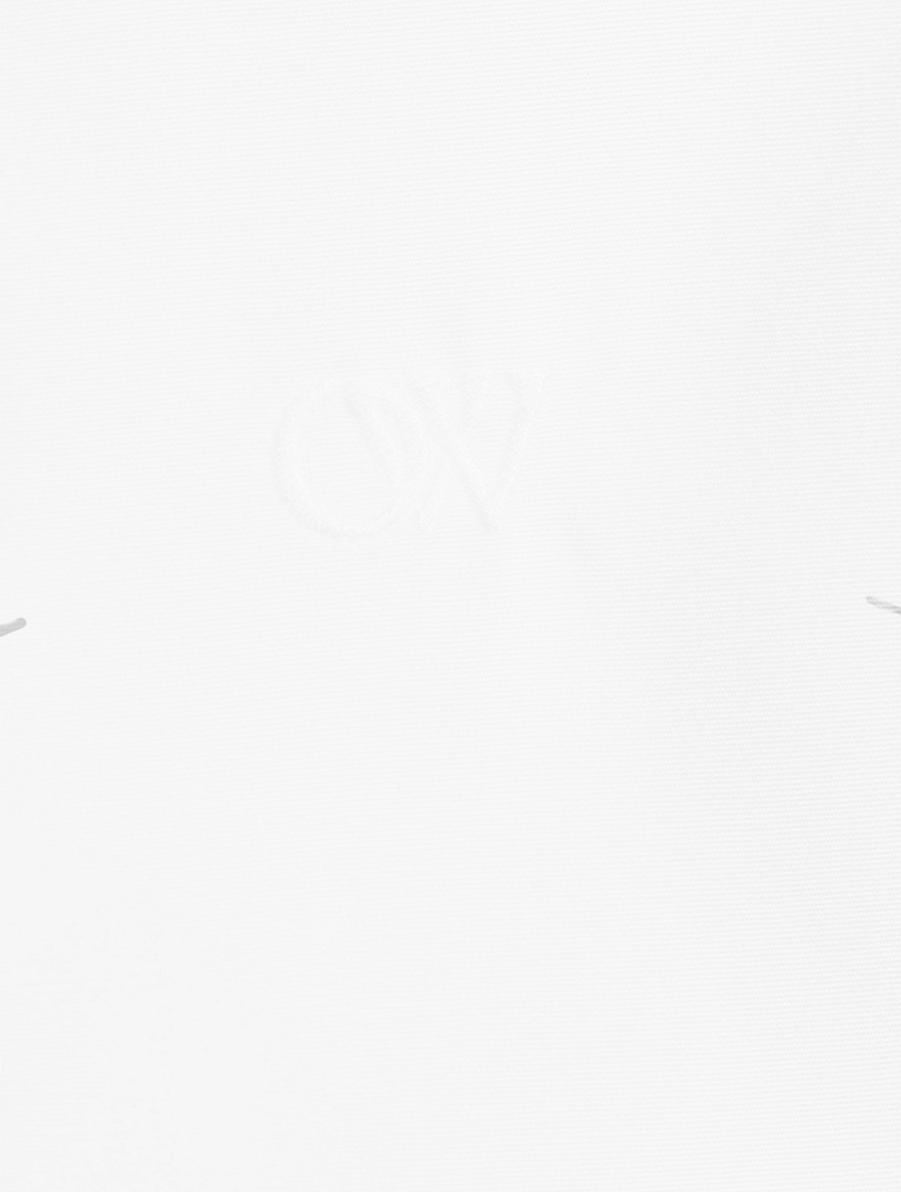 Zipper-Trimmed Poplin Shirt
