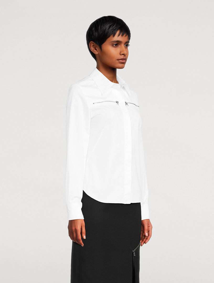 Zip Pocket Poplin Shirt