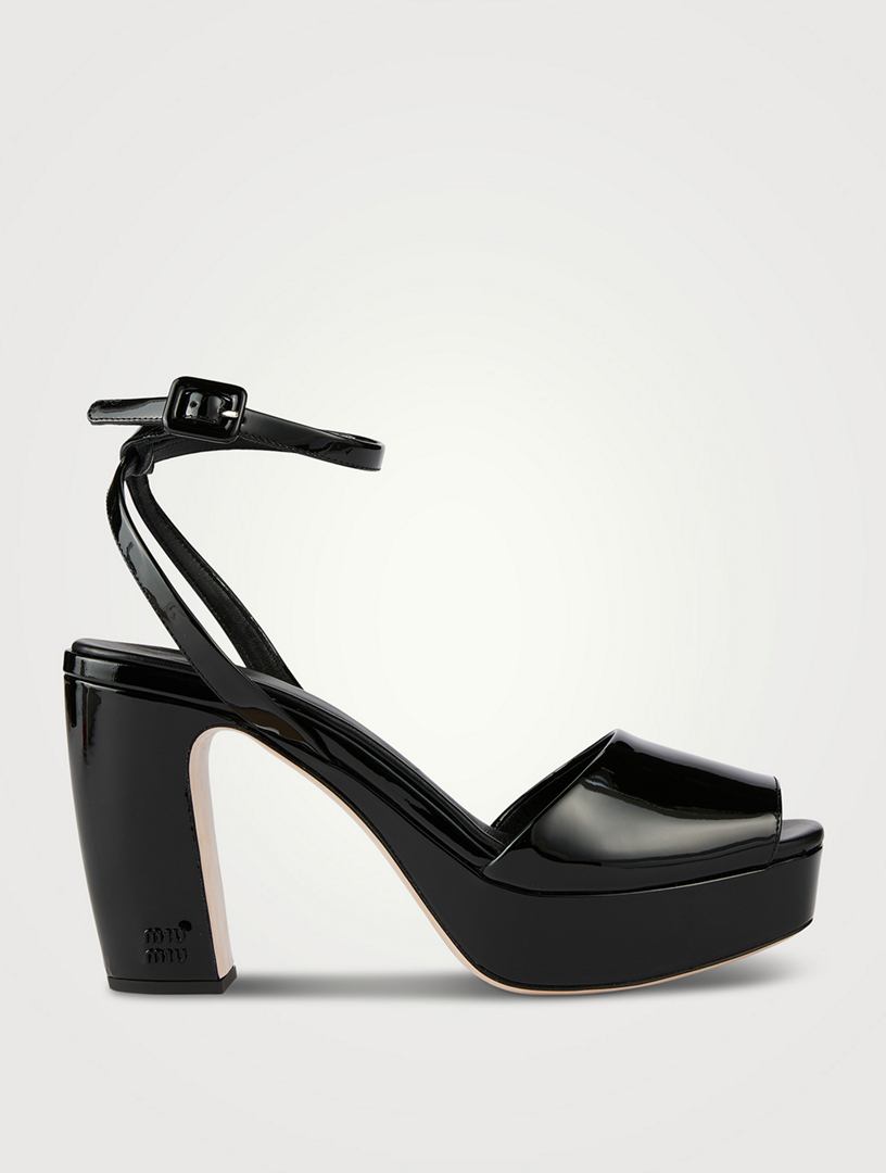 Patent on sale leather platforms