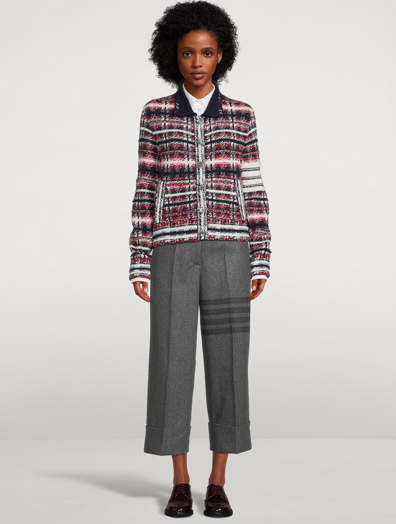 THOM BROWNE Tartan Jacquard Jacket | Holt Renfrew