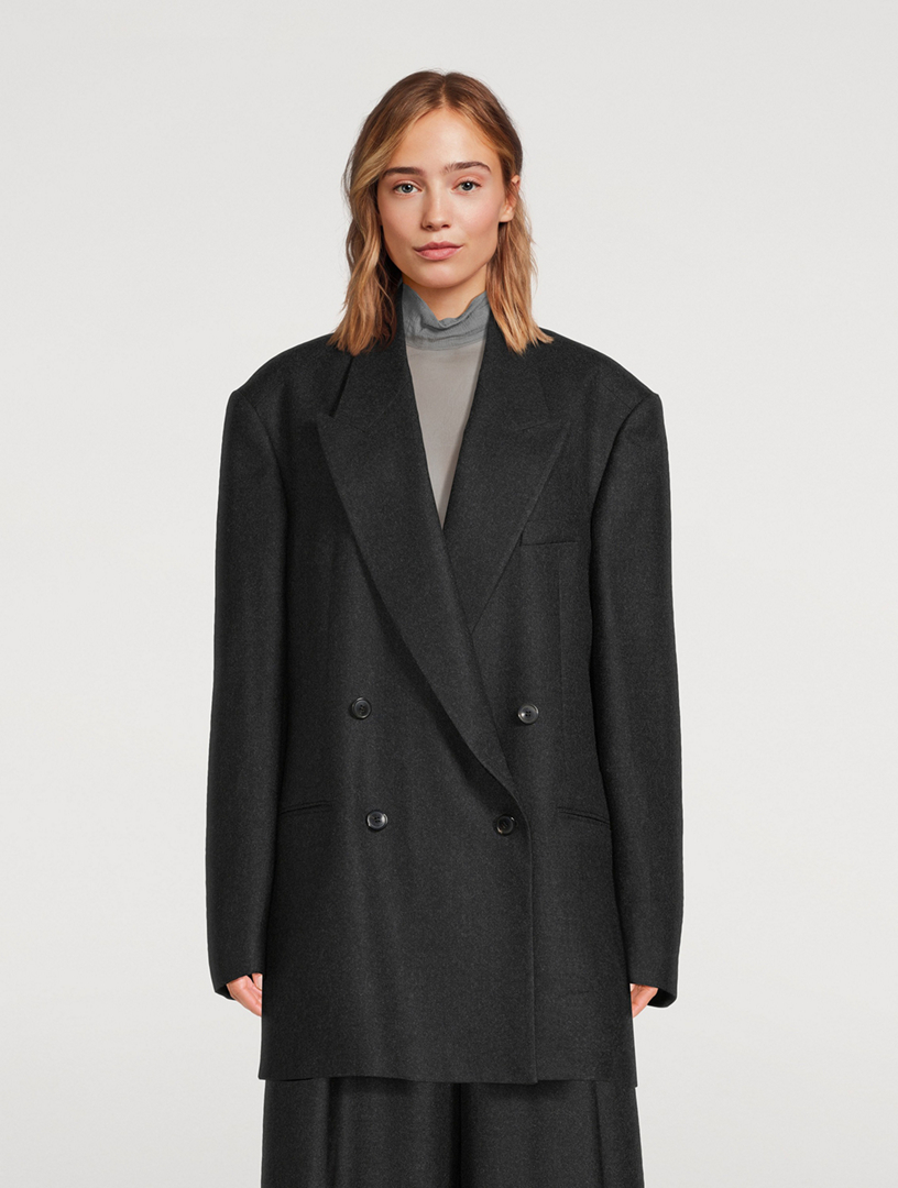 DRIES VAN NOTEN Bliss Double-Breasted Wool Blazer | Holt Renfrew