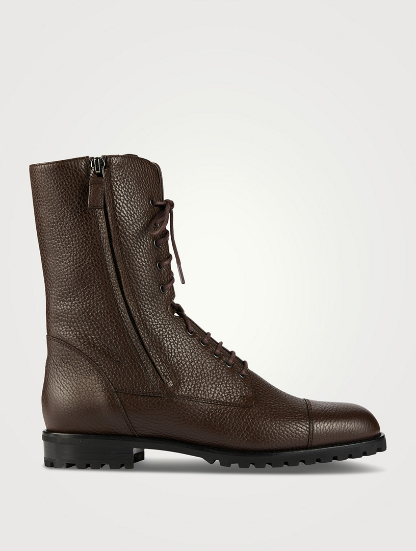 Lugata Leather Combat Boots