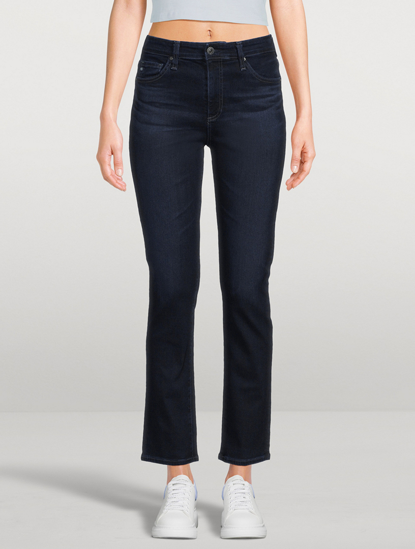 AG Mari High-Rise Slim Straight Jeans | Holt Renfrew Canada