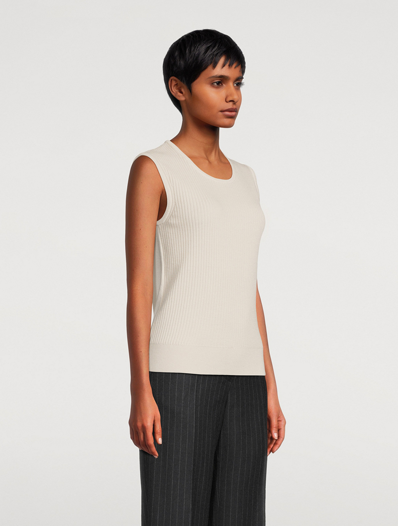 DRIES VAN NOTEN Toinette Wool Ribbed Top | Holt Renfrew