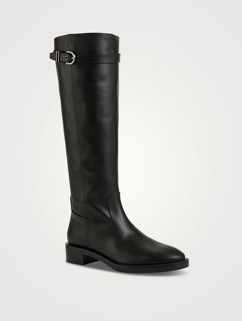 STUART WEITZMAN Maverick Leather Knee-High Boots | Holt Renfrew