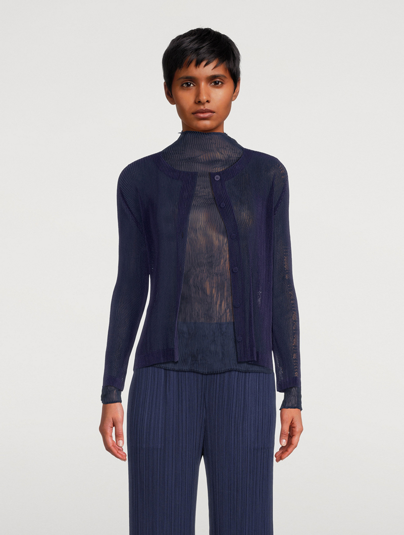 PLEATS PLEASE ISSEY MIYAKE Tatami August Cardigan | Holt Renfrew