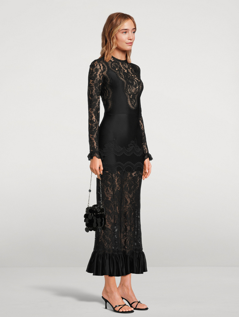 RABANNE Lace Maxi Dress | Holt Renfrew