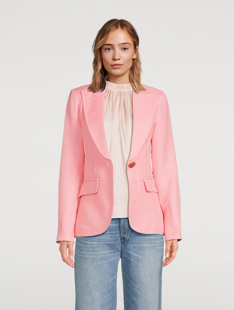 SMYTHE Pintuck Blazer | Holt Renfrew