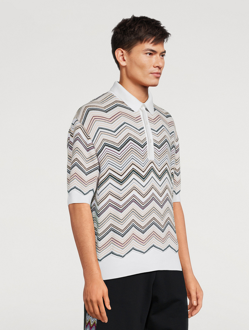 Cotton And Nylon Polo Shirt