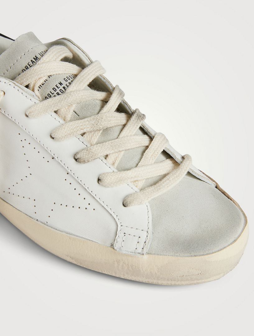 Super-Star Leather Sneakers With Suede Toe