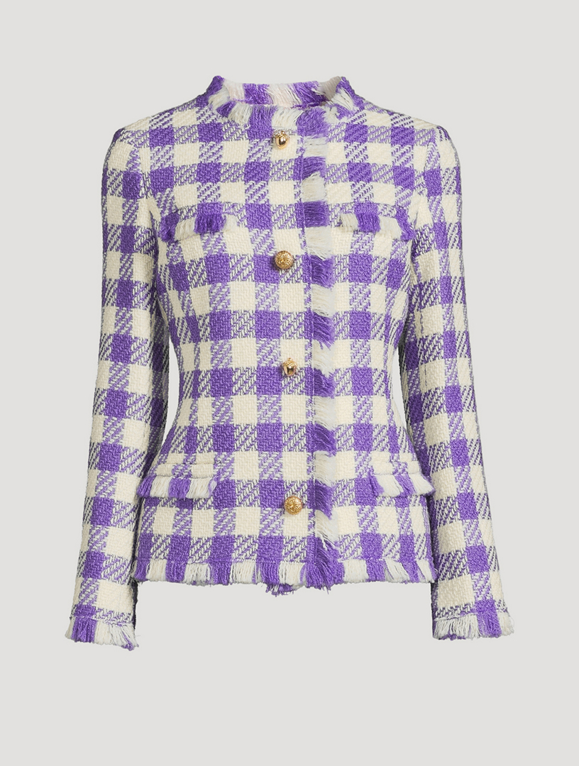 Twill Tweed Check Jacket