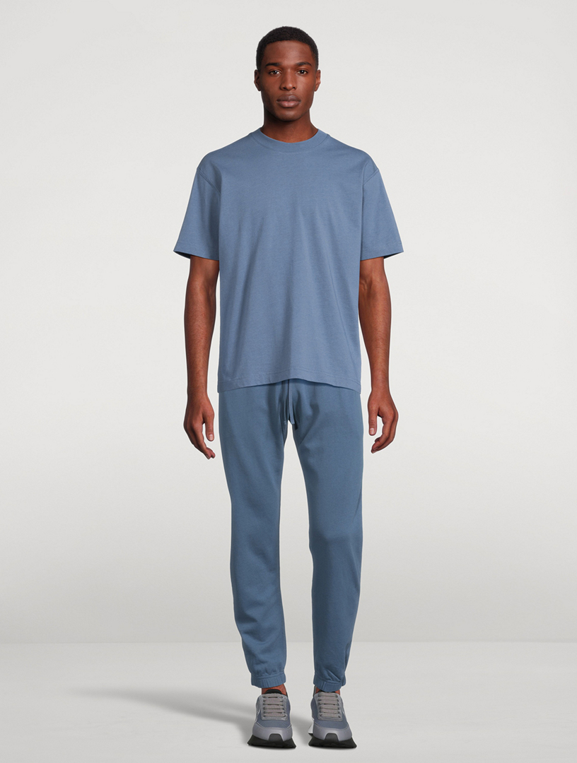 REIGNING CHAMP Midweight Jersey Crewneck T-Shirt  Blue