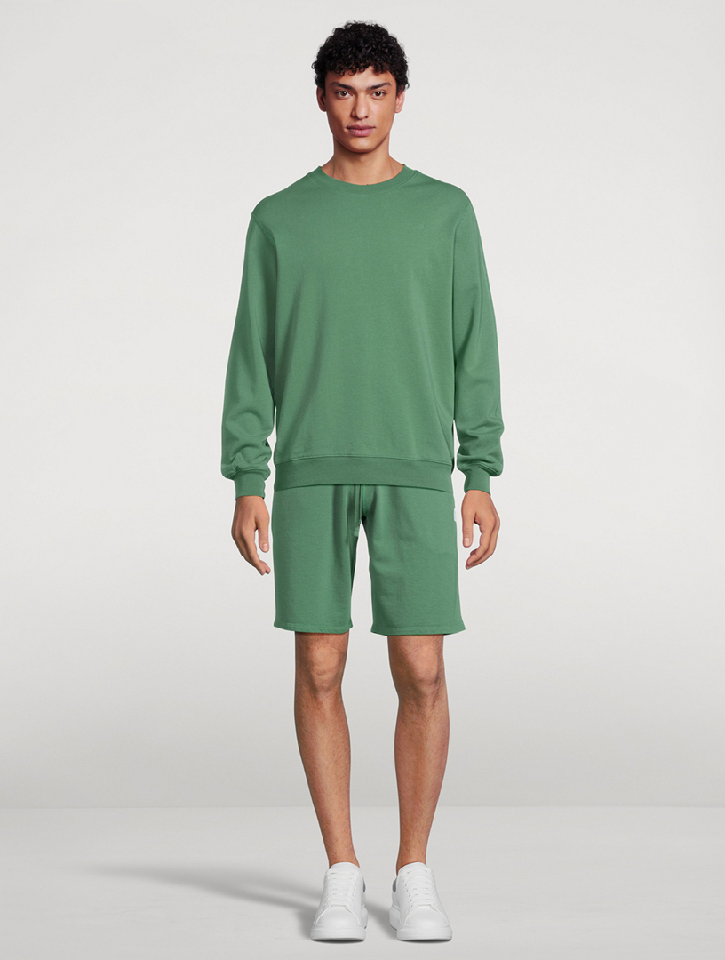 REIGNING CHAMP Lightweight Terry Classic Sweatshirt  Green
