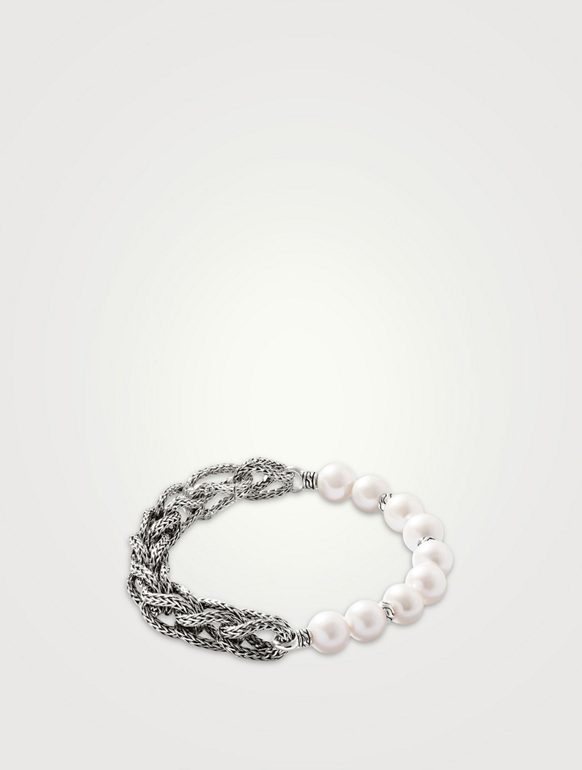 Asli Link Chain Pearl Bracelet