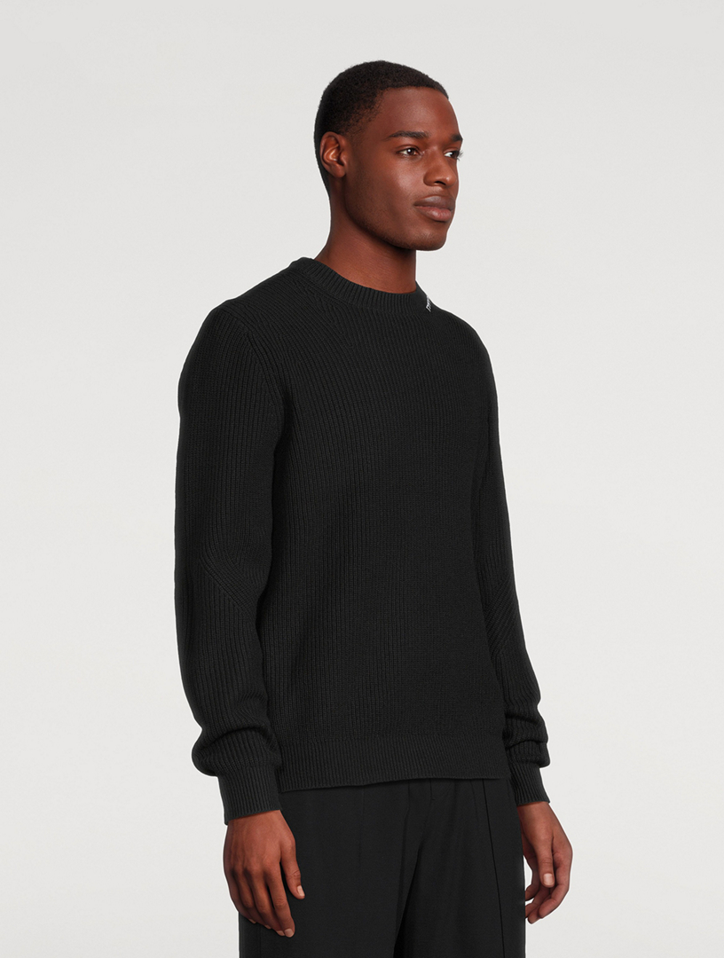 Helmut lang brushed wool on sale crewneck