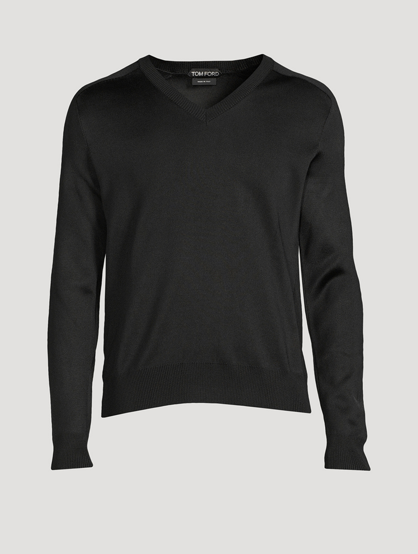 TOM FORD Silk-Blend V-Neck Sweater | Holt Renfrew