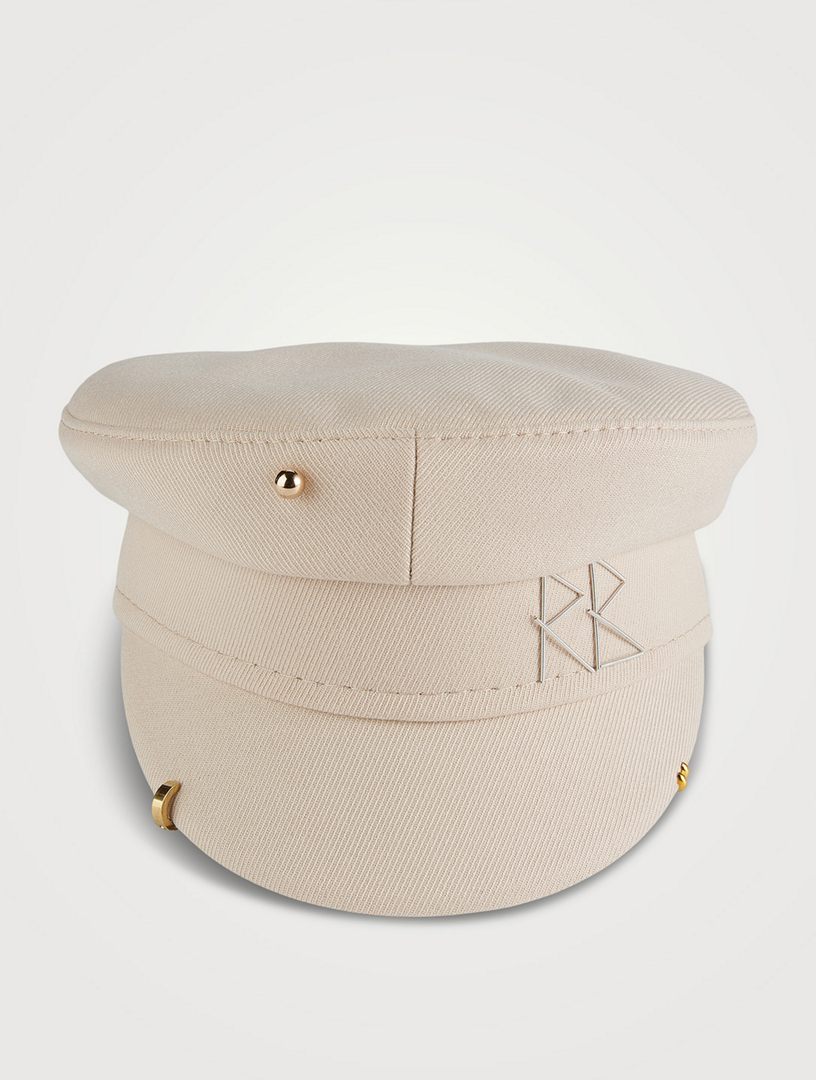 Cotton Baker Boy Cap With Piercings