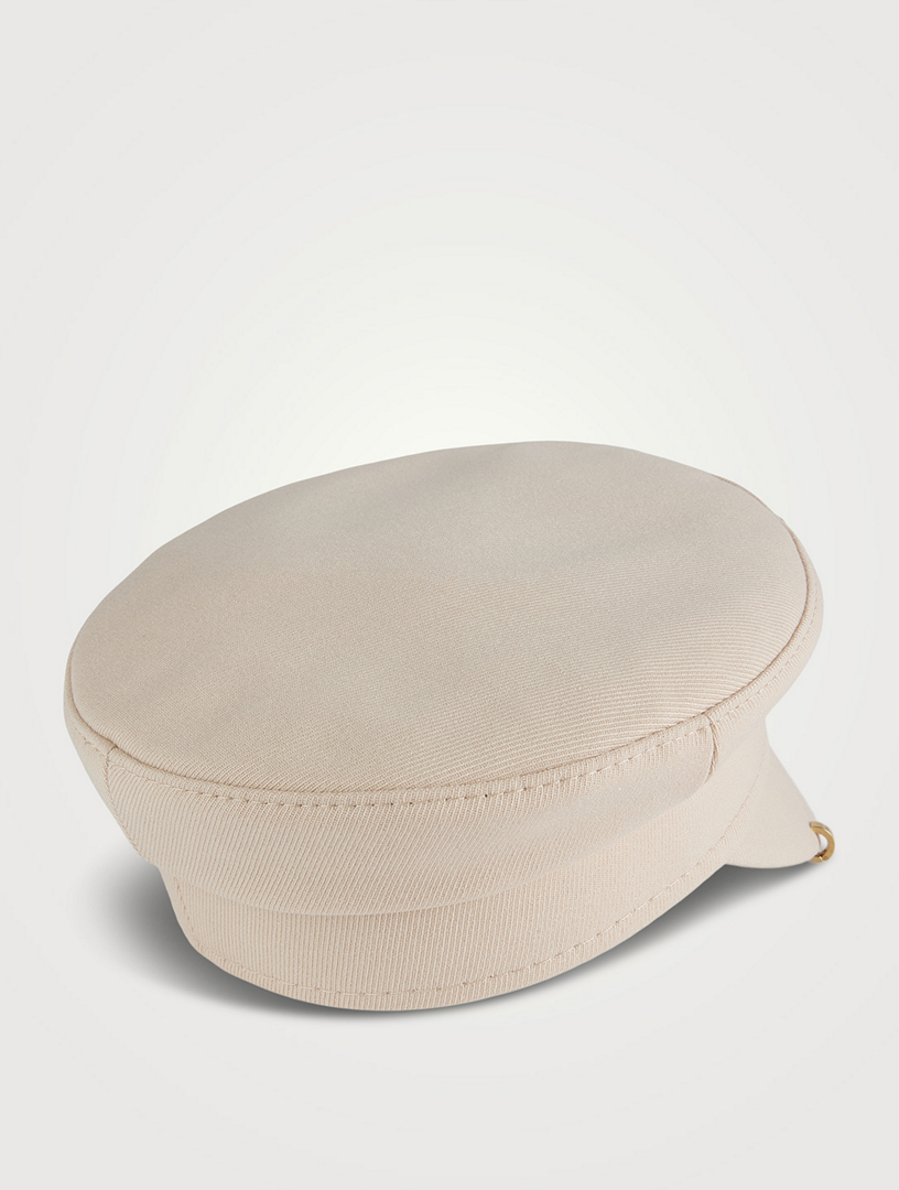 Cotton Baker Boy Cap With Piercings