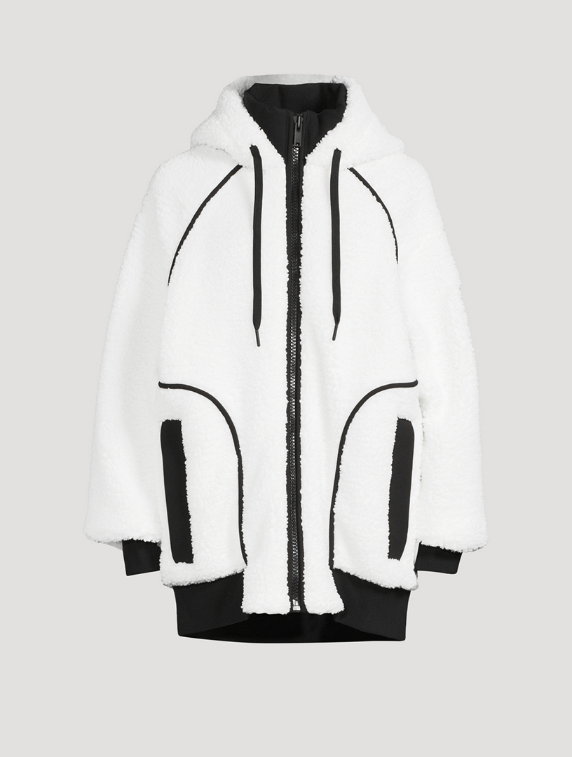 Pull à capuche Holland en similicuir