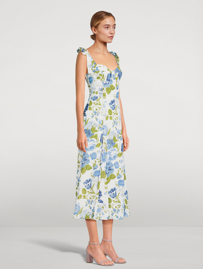 REFORMATION Nadira Midi Dress In Floral Print | Holt Renfrew