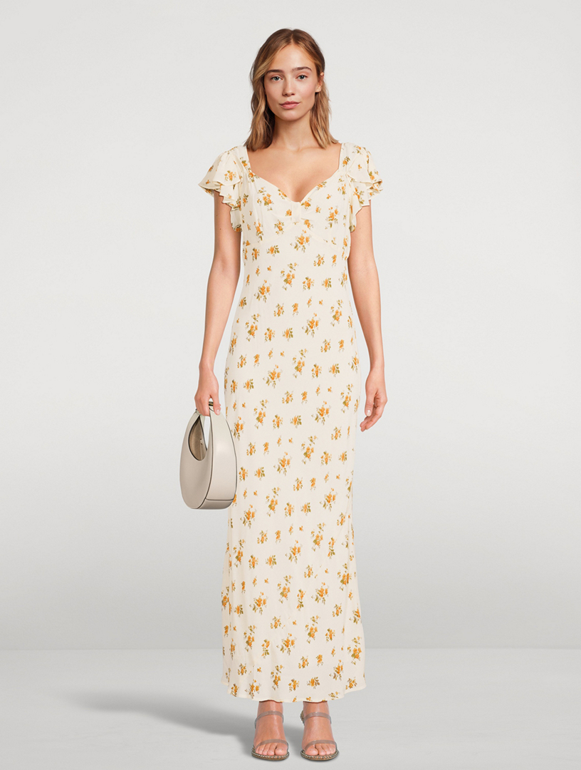 REFORMATION Lisola Long Dress In Floral Print | Holt Renfrew