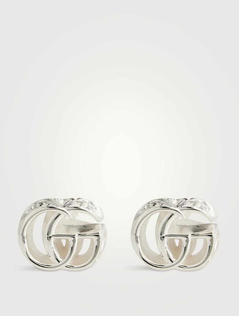GUCCI GG Marmont Silver Earrings  Metallic