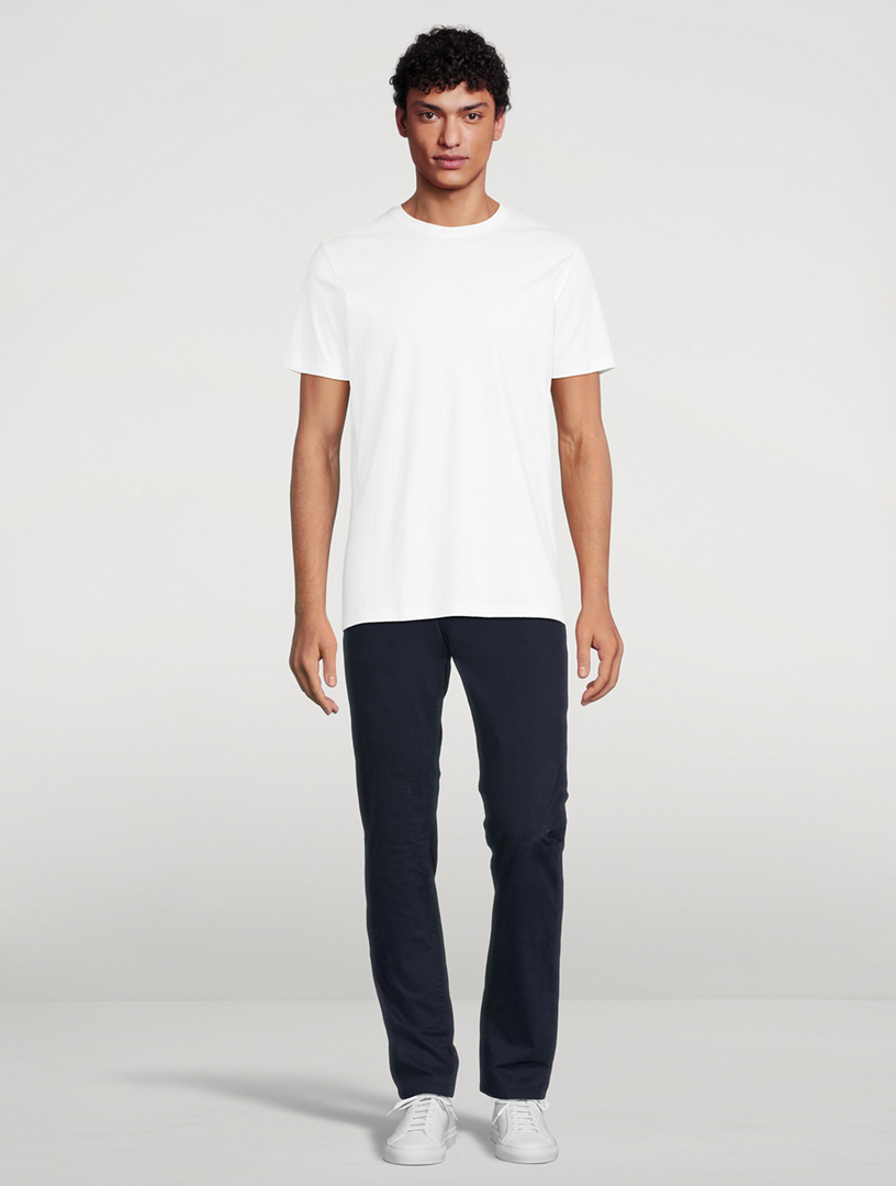 Le t-shirt coton pima luxueux manches longues, Robert Barakett