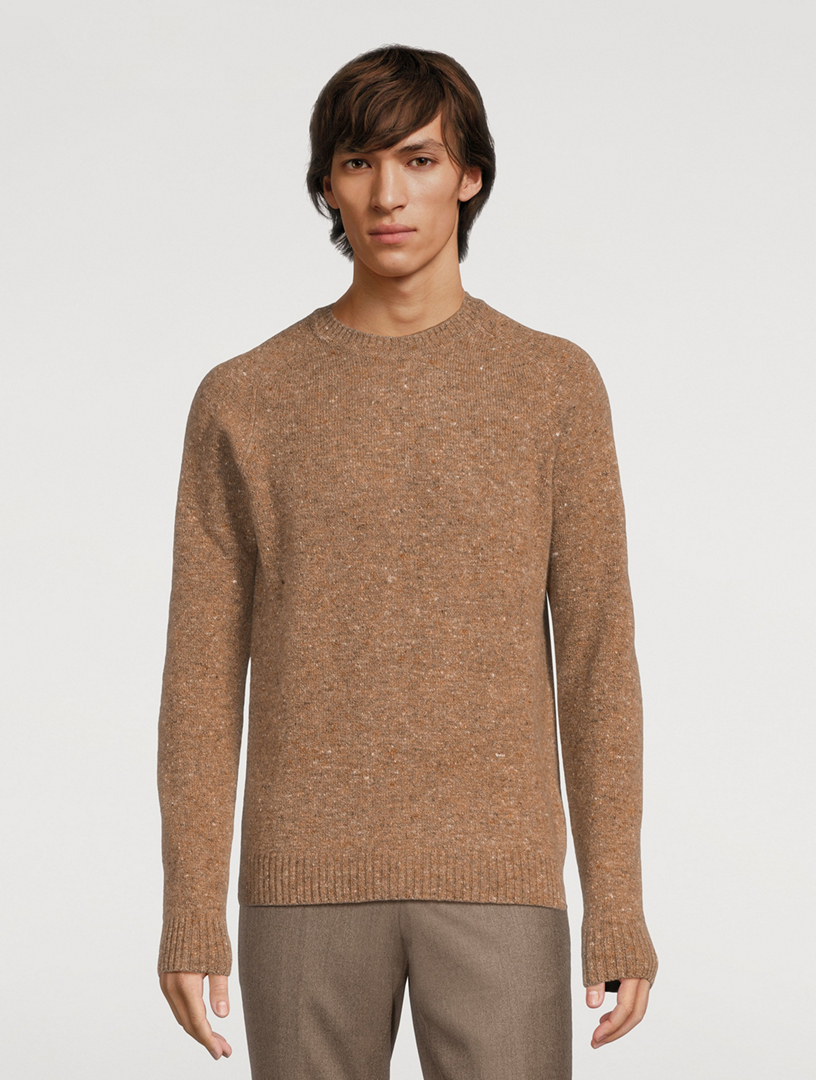 Canora Lambswool And Cashmere Donegal Sweater
