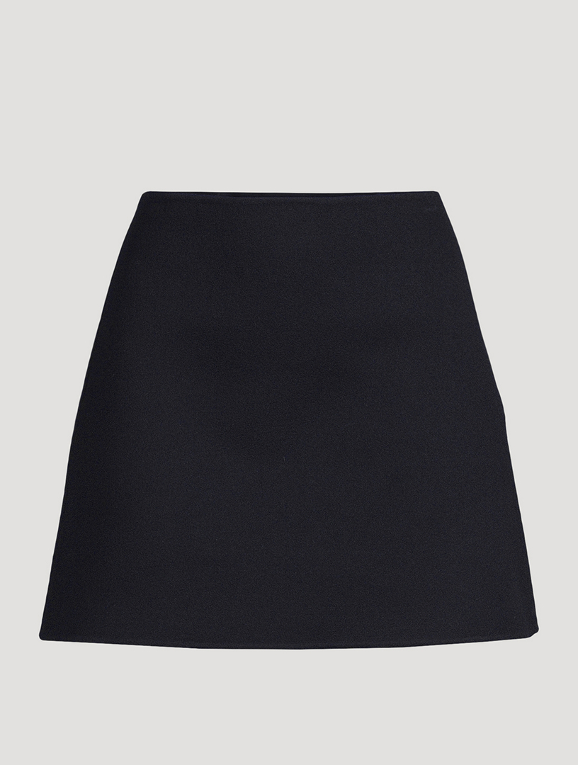 Wool Cashmere Mini Skirt