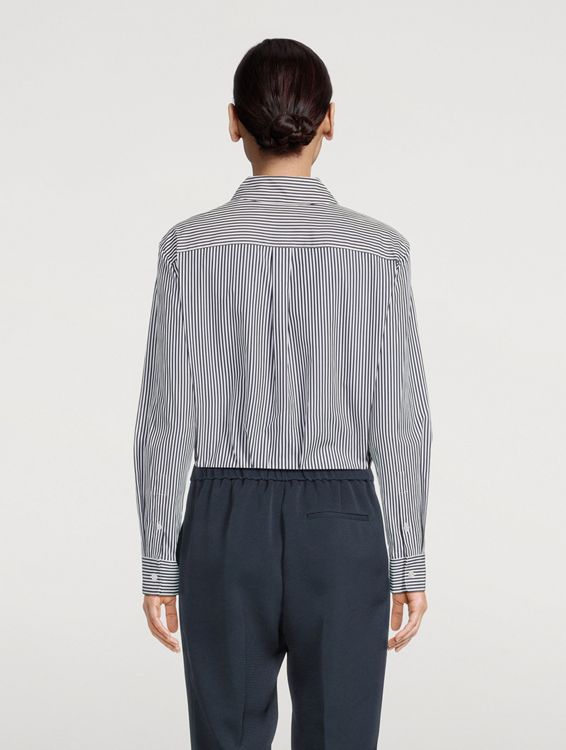 Straight-Fit Shirt Stripe Print