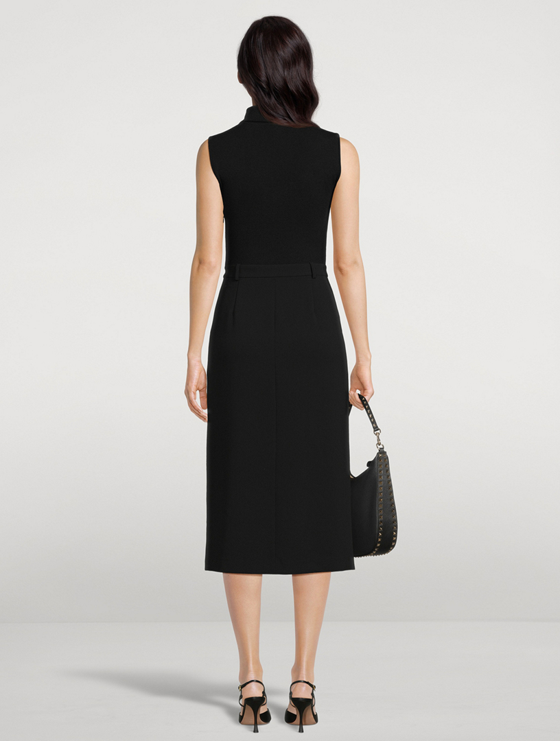 Admiral Crepe Combo Midi Dress