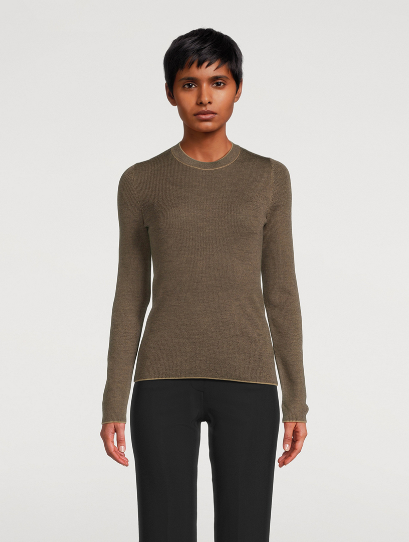 Theory Men's Crew Neck Regal Wool Sweater