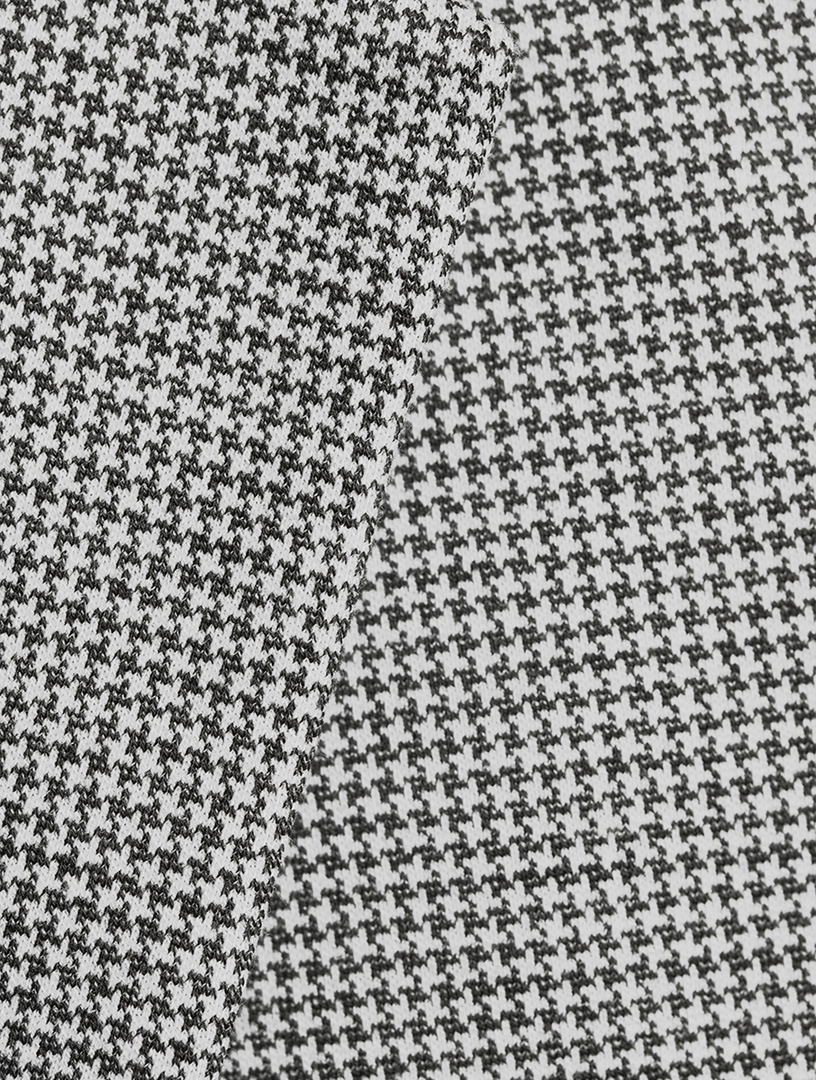 Shrunken Blazer Houndstooth Print