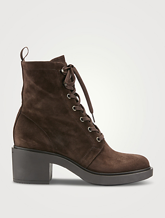 Foster Suede Combat Boots