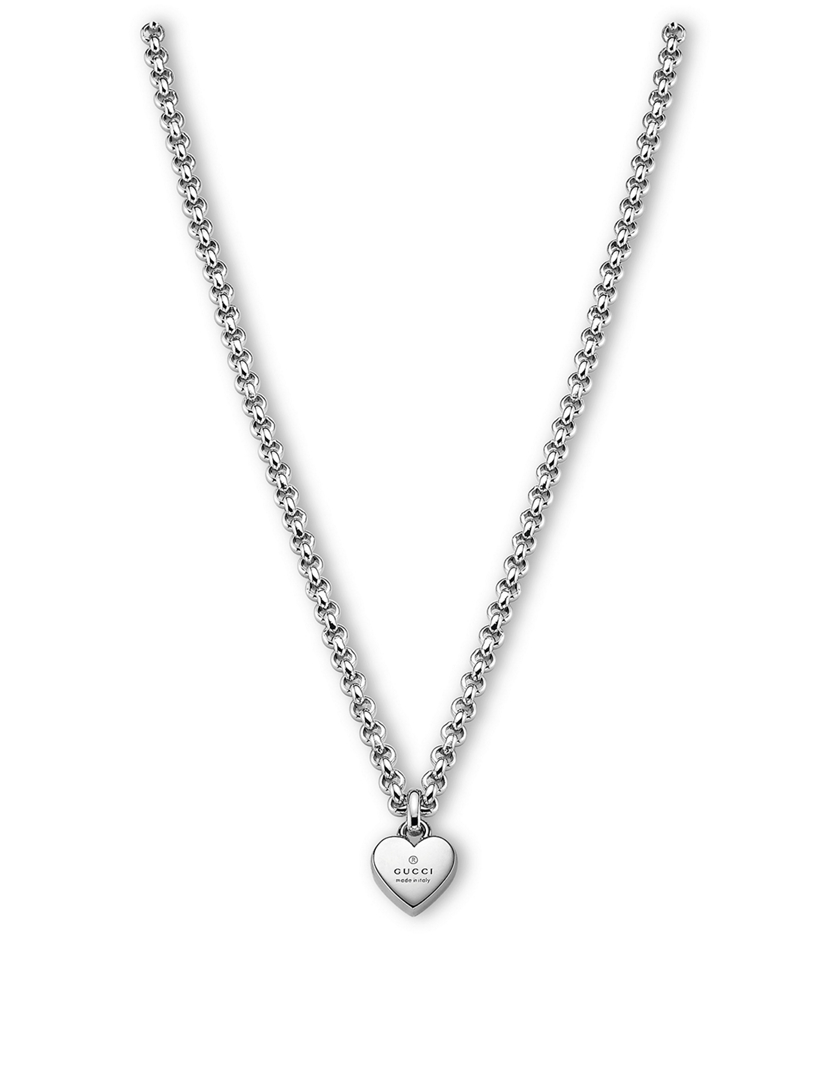 gucci necklace with heart pendant