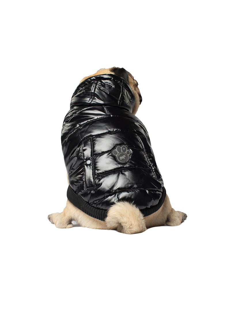CANADA POOCH Shiny Puffer Vest Home Black