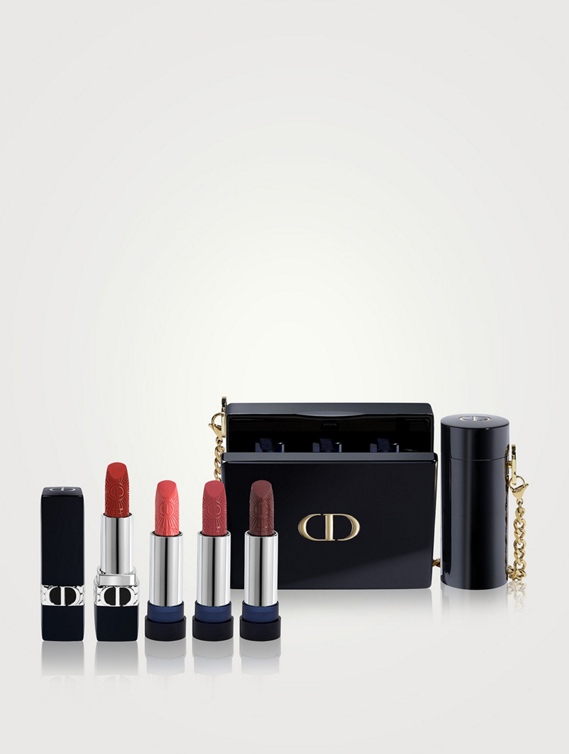 DIOR Rouge Dior Minaudière Clutch and Lipstick Set - Limited Edition Women's 