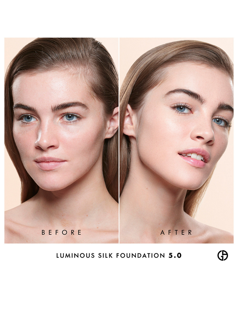 luminous silk foundation before and after