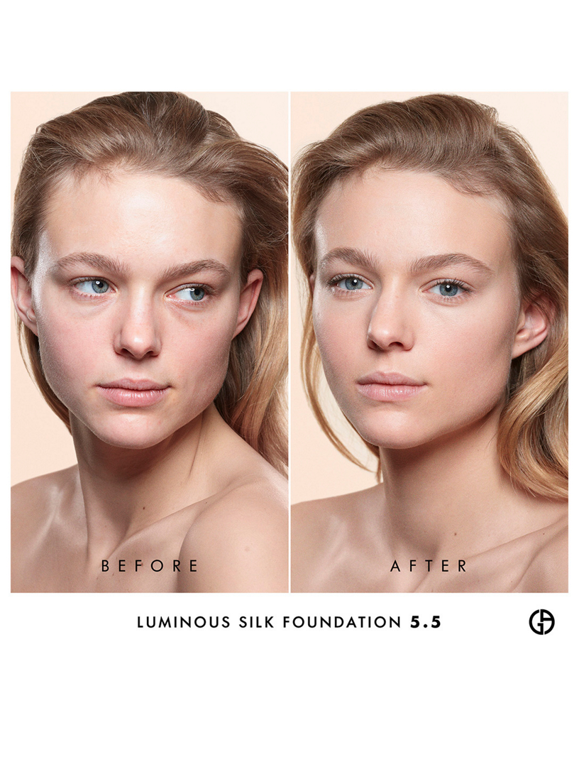 armani luminous silk foundation before after