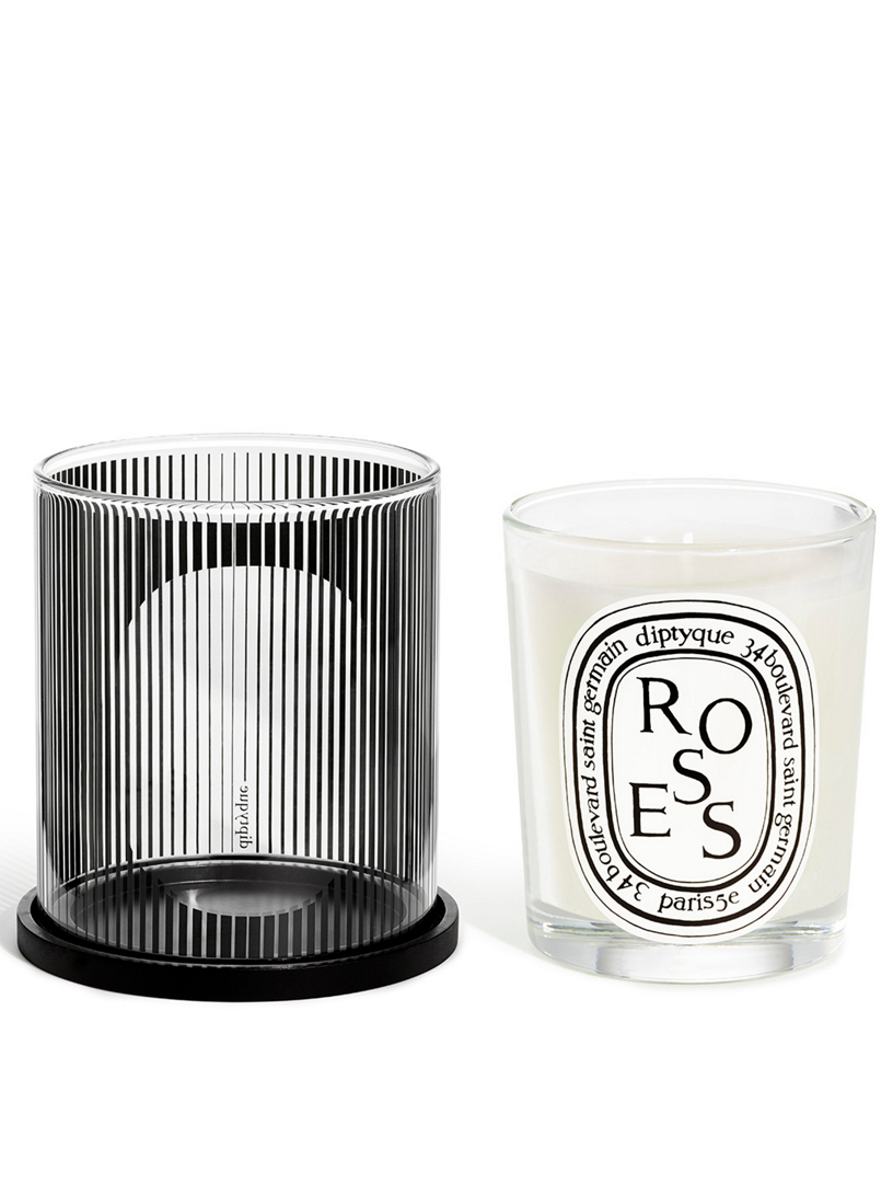 DIPTYQUE Limited Edition Candle Holder Set with Roses Candle Holt