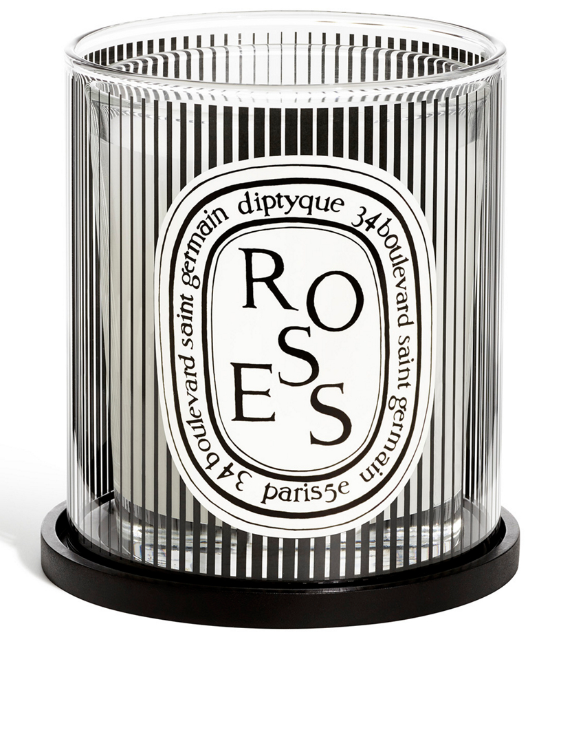 DIPTYQUE Limited Edition Candle Holder Set with Roses Candle Holt