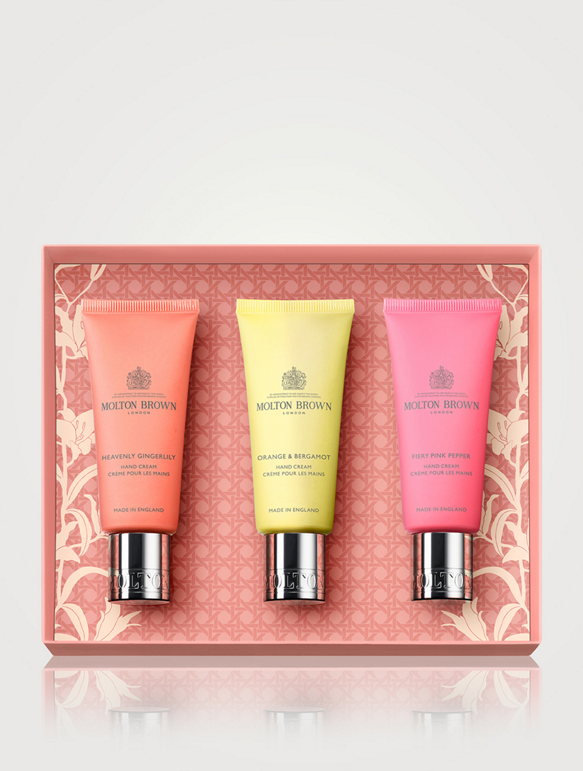 Coffret-cadeau de trio de crèmes pour les mains