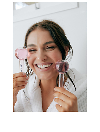 ACEOLOGY Outils de massage facial cryogéniques Ice Globe en rose Femmes Rose