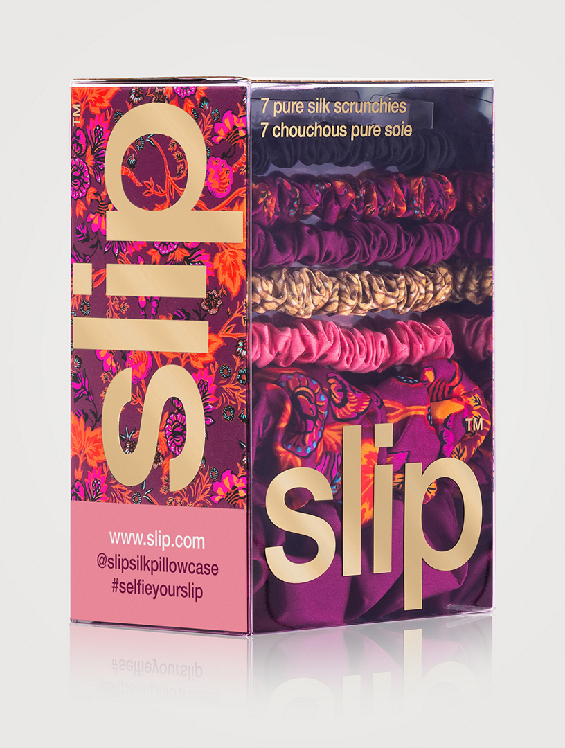 SLIP Slip® Pure Silk Scrunchies Super Bloom Mega Set Women's Pink