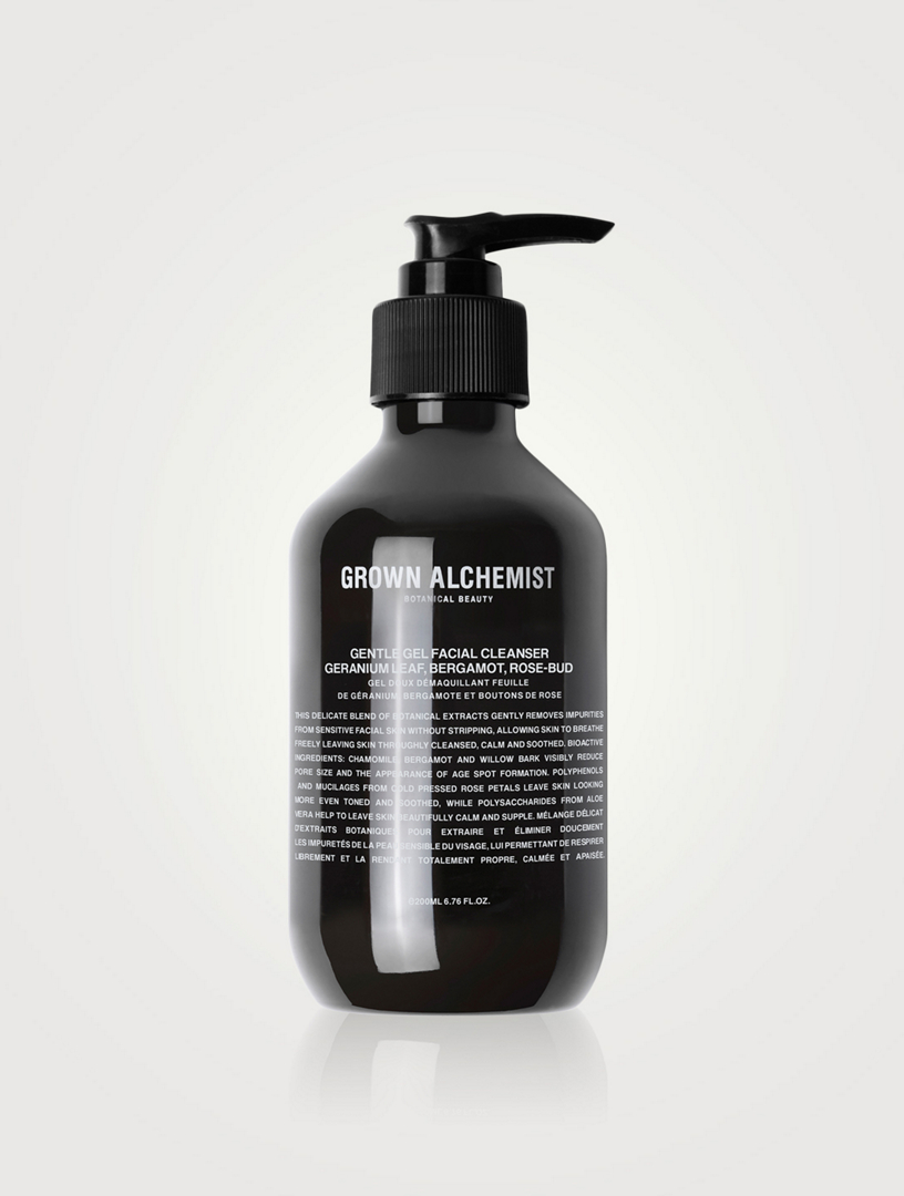 GROWN ALCHEMIST Gentle Gel Facial Cleanser Geranium, Bergamot & Rose