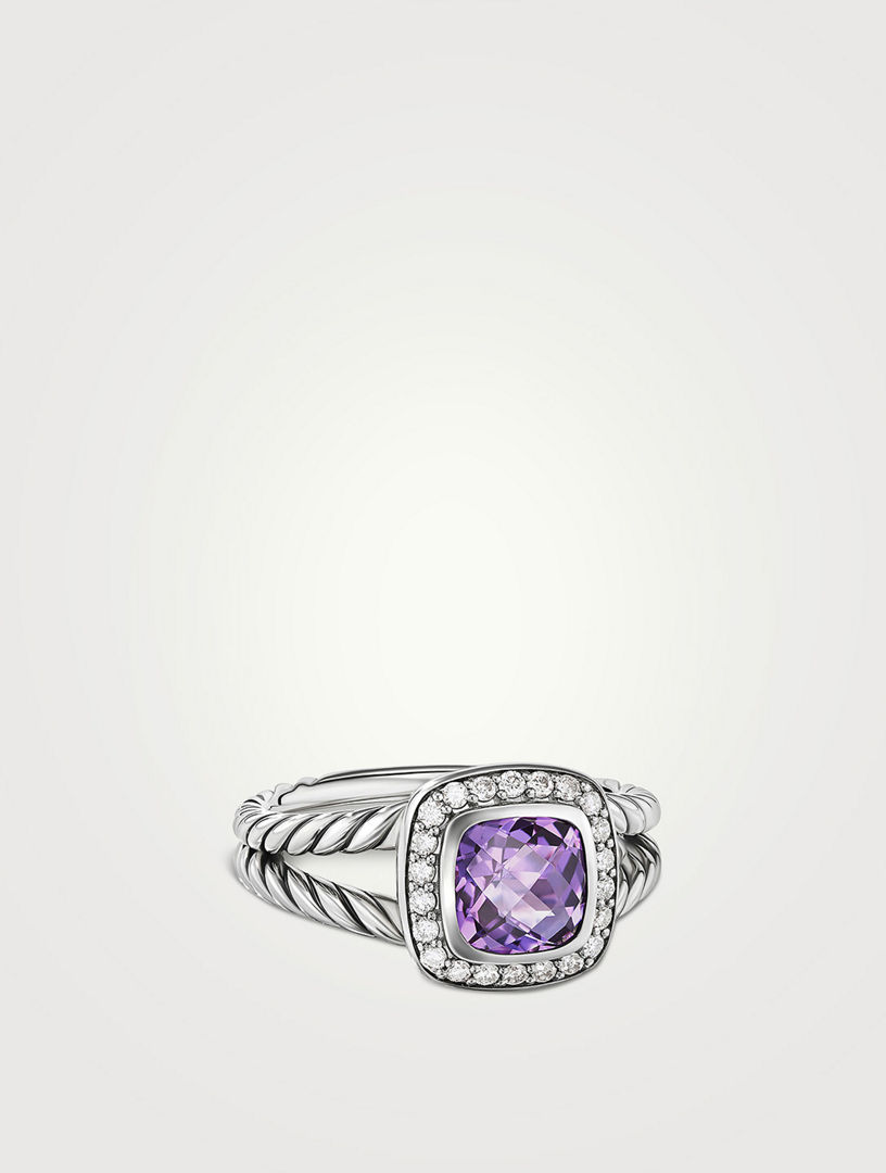 DAVID YURMAN Petite Albion® Ring In Sterling Silver With Amethyst