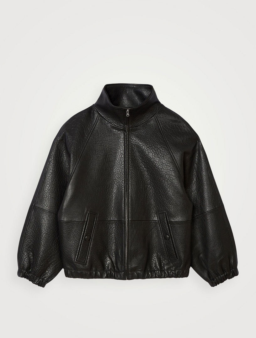 Blouson Aviateur Sandro Blouson En Cuir Sandro Femme Blouson