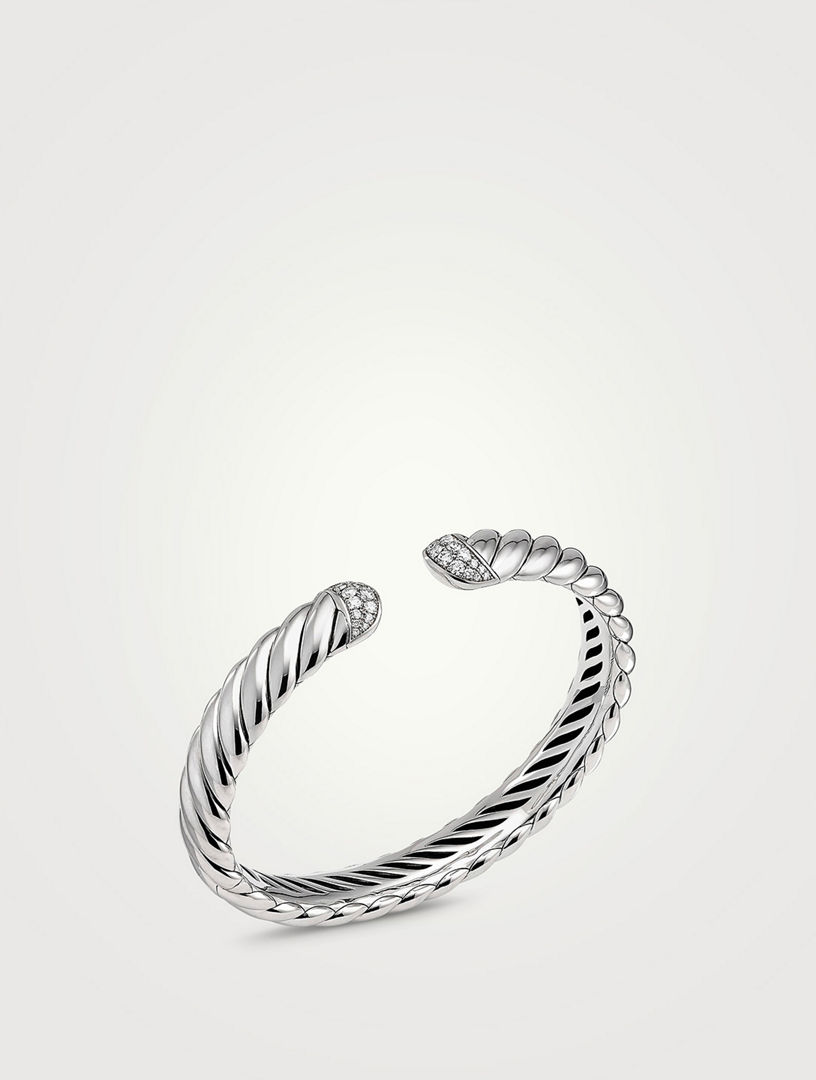 DAVID YURMAN Sculpted Cable Cuff Bracelet In Sterling Silver With