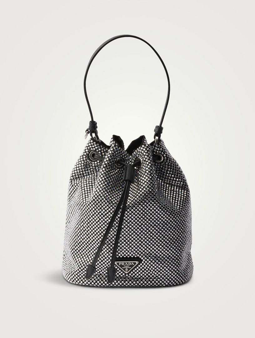 PRADA Crystal-studded Satin Mini-bag Holt Renfrew