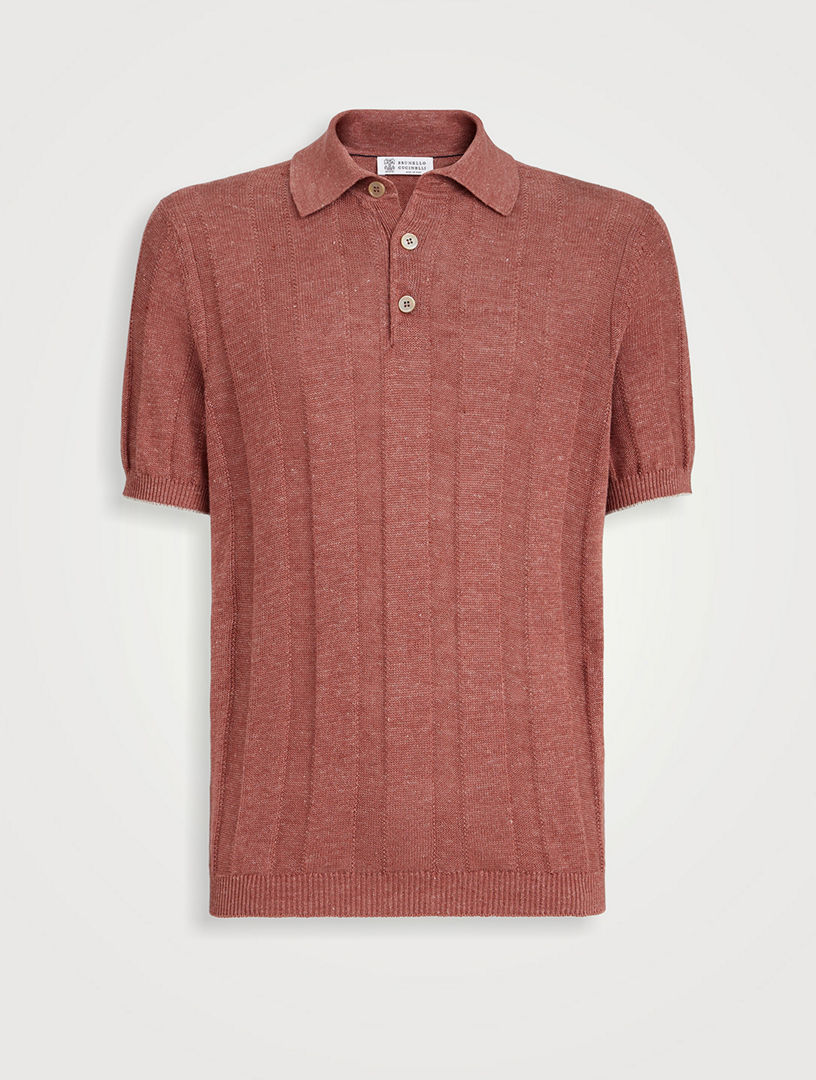 BRUNELLO CUCINELLI Rib Knit Polo | Holt Renfrew